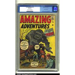 Amazing Adventures #1 (Marvel, 1961) CGC FN- 5.5 Cream to off-white pages. Trivia question time:...