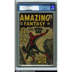 Amazing Fantasy #15 (Marvel, 1962) CGC VF- 7.5 Off-white pages. Without question, this is the mos...