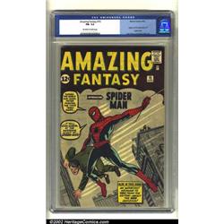 Amazing Fantasy #15 (Marvel, 1962) CGC FN- 5.5 Off-white to white pages. Steve Ditko brings the W...