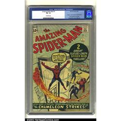 The Amazing Spider-Man #1 (Marvel, 1963) CGC FN- 5.5 Off-white pages. Spider-Man and the Fantasti...