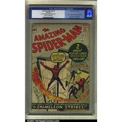 The Amazing Spider-Man #1 (Marvel, 1963) CGC GD+ 2.5 Cream to off-white pages. The Fantastic Four...