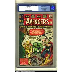 The Avengers #1 (Marvel, 1963) CGC VF 8.0 Cream to off-white pages. Iron Man, the Hulk, Thor, Ant...