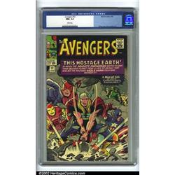 The Avengers #12 (Marvel, 1965) CGC NM+ 9.6 White pages. A smashing good Jack Kirby cover featuri...