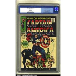 Captain America #100 (Marvel, 1968) CGC NM- 9.2 Off-white pages. Captain America dives into his o...