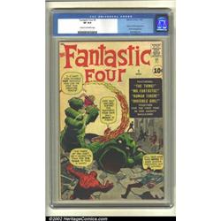 Fantastic Four #1 (Marvel, 1961) CGC VF 8.0 Cream to off-white pages. This is the book that kicke...