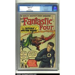 Fantastic Four #10 (Marvel, 1963) CGC FN/VF 7.0 Off-white pages. The usually placid Reed Richards...