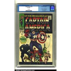 Group Lot of Captain America (Marvel). Cap's first issue (#100), and a beautiful #109 make up thi...