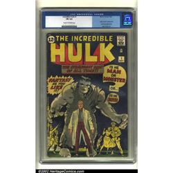 The Incredible Hulk #1 (Marvel, 1962) CGC FN 6.0 Cream to off-white pages. A dynamic cross betwee...