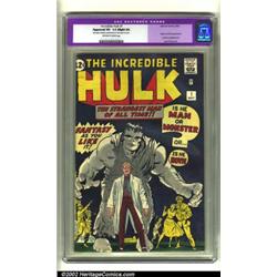 The Incredible Hulk #1 (Marvel, 1962) CGC Apparent VF- 7.5 Slight (A) Off-white to white pages. H...