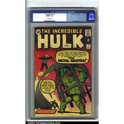 The Incredible Hulk #6 (Marvel, 1963) CGC FN/VF 7.0 Off-white pages. The incredible Hulk faces of...
