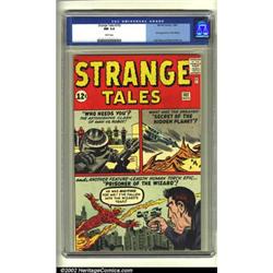 Strange Tales #102 (Marvel, 1962) CGC NM 9.4 White pages. This spellbinding Jack Kirby cover intr...