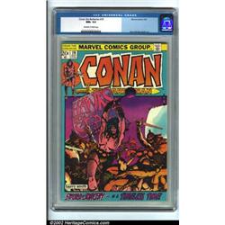 Conan the Barbarian #19 (Marvel, 1972) CGC NM+ 9.6 Off-white to white pages. One of the first "hy...
