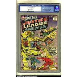 The Brave and the Bold #29 (DC, 1960) CGC FN/VF 7.0 Off-white to white pages. The Justice League...