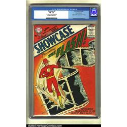 Showcase #4 Ohio - Fairborn pedigree (DC, 1956) CGC VF 8.0 Off-white to white pages. Ushering in...