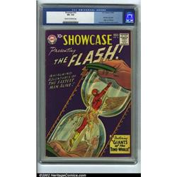 Showcase #14 (DC, 1958) CGC VF+ 8.5 Cream to off-white pages. The Flash makes his fourth and fina...
