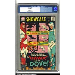 Showcase #75 (DC, 1968) CGC VF+ 8.5 Off-white pages. Origin and first appearance of Hawk and Dove...