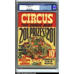 Circus the Comic Riot #1 (Globe Syndicate, 1938) CGC NM- 9.2 Cream to off-white pages. This scarc...