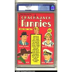 Crackajack Funnies #1 Mile High pedigree (Dell, 1938) CGC NM/MT 9.8 White pages. Here is a truly...