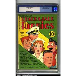 Crackajack Funnies #3 Mile High pedigree (Dell, 1938) CGC NM 9.4 White pages. Strip reprints were...