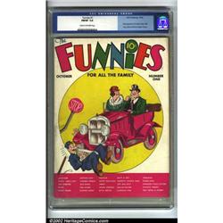 Funnies #1 (Dell, 1936) CGC FN/VF 7.0 Cream to off-white pages. This first book features many cla...