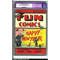 More Fun Comics #17 (DC, 1937) Apparent FN/VF 7.0 Moderate (P) Off-white pages. This historical t...