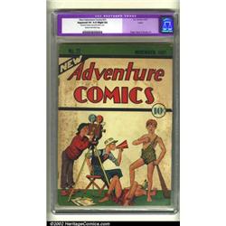 New Adventure Comics #21 Larson pedigree (DC, 1937) CGC Apparent VF 4.0 Slight (A) Cream to off-w...