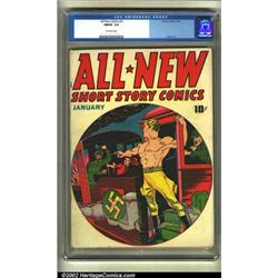 All-New Comics #1 (Harvey, 1943) CGC FN/VF 7.0 Off-white pages. This is a nice copy of a tough WW...