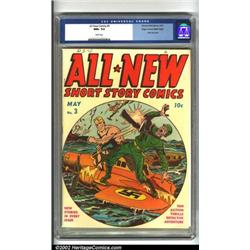 All-New Comics #3 Mile High pedigree (Harvey, 1943) CGC NM+ 9.6 White pages. Everyone loves a Naz...