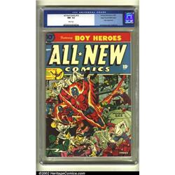 All-New Comics #10 Mile High pedigree (Harvey, 1944) CGC NM- 9.2 White pages. An intense Alex Sch...