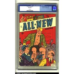 All-New Comics #14 Mile High pedigree (Harvey, 1947) CGC VF+ 8.5 White pages. A nice clean, deep...