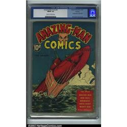 Amazing-Man #6 Rockford pedigree (Centaur, 1939) CGC FN/VF 7.0 Cream to off-white pages. All Cent...