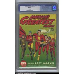 America's Greatest Comics #1 Mile High pedigree (Fawcett, 1941) CGC NM 9.4 White pages. Stunning!...