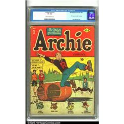 Archie #1 (Archie, 1942) CGC VG 4.0 Cream to off-white pages. If you ask a stranger (a non-collec...