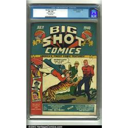 Big Shot Comics #3 Rockford pedigree (Columbia, 1940) CGC VF+ 8.5 Off-white pages. Skyman comes t...