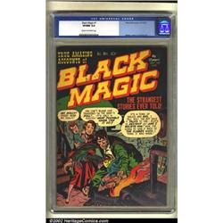 Black Magic #1 (Prize, 1950) CGC VF/NM 9.0 Cream to off-white pages. Jack Kirby's art is apparent...