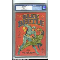 Blue Beetle #1 (Feature, 1939) CGC FN/VF 7.0 Off-white pages. With an eye-catching cover by Lou F...