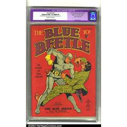 Blue Beetle #1 Mile High pedigree (Feature, 1939) CGC Apparent NM- 9.2 Slight (P) Off-white to wh...