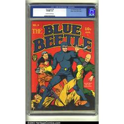 Blue Beetle #8 Mile High pedigree (Feature, 1941) CGC VF/NM 9.0 Off-white to white pages. This co...