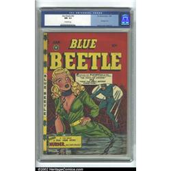 Blue Beetle #52 (Fox Feature, 1948) CGC NM- 9.2 Off-white pages. This must be one of the best bon...