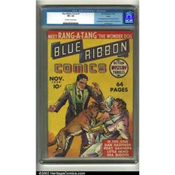 Blue Ribbon #1 Larson pedigree (MLJ, 1939) CGC VF+ 8.5 Off-white to white pages. With no pencille...