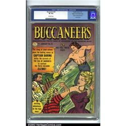 Buccaneers #25 Mile High pedigree (Quality, 1951) CGC VF 8.0 Off-white pages. This comic features...