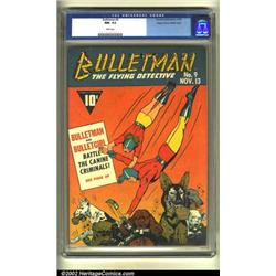 Bulletman #9 Mile High pedigree (Fawcett, 1942) CGC NM-9.2 White pages. This is best copy that CG...