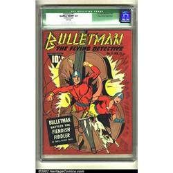 Bulletman #11 Mile High pedigree (Fawcett, 1943) CGC Qualified NM/MT 9.8 White pages. Bulletman a...