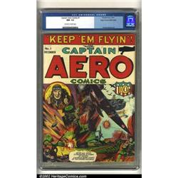 Captain Aero Comics #1 Mile High pedigree (Holyoke Publications, 1941) CGC NM- 9.2 Off-white to w...