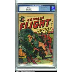 Captain Flight #5 Mile High pedigree (Four Star, 1944) CGC FN+ 6.5 Off-white to white pages. An e...