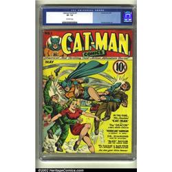 Catman Comics #1 (Holyoke Publications, 1941) CGC VF- 7.5 Off-white pages. Fast becoming one of t...