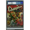 Image 1 : Champion Comics #8 (Harvey, 1940) CGC VF/NM 9.0 Off-white to white pages. This is an incredible b...