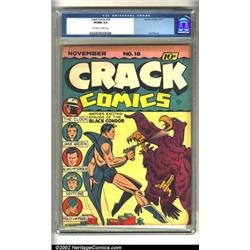 Crack Comics #18 (Quality, 1941) CGC VF/NM 9.0 Off-white to white pages. This nice high-grade cop...