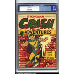 Crash Comics #1 (Tem Publishing Co., 1940) CGC FN/VF 7.0 Off-white to white pages. Notable in thi...