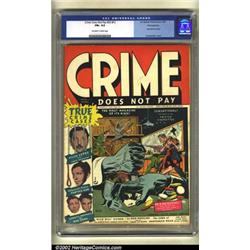 Crime Does Not Pay #22 (#1) Pennsylvania pedigree (Lev Gleason, 1942) CGC FN+ 6.5 Off-white to wh...